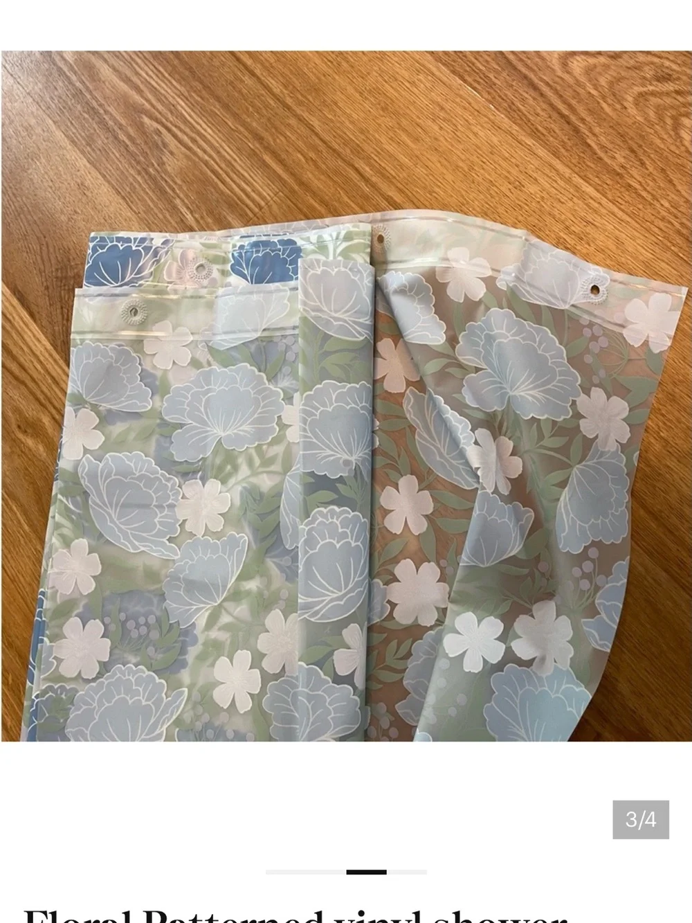 Vinyl Shower Curtain& Soap Dish and New Soap!